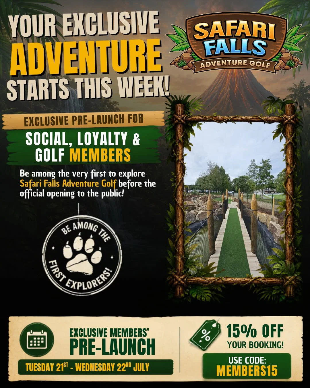 Safari Falls Adventure Golf | Mini Golf | Crazy Golf Bolton & Manchester Advert Safari Falls Adventure Golf | Mini Golf | Crazy Golf Bolton & Manchester Advert