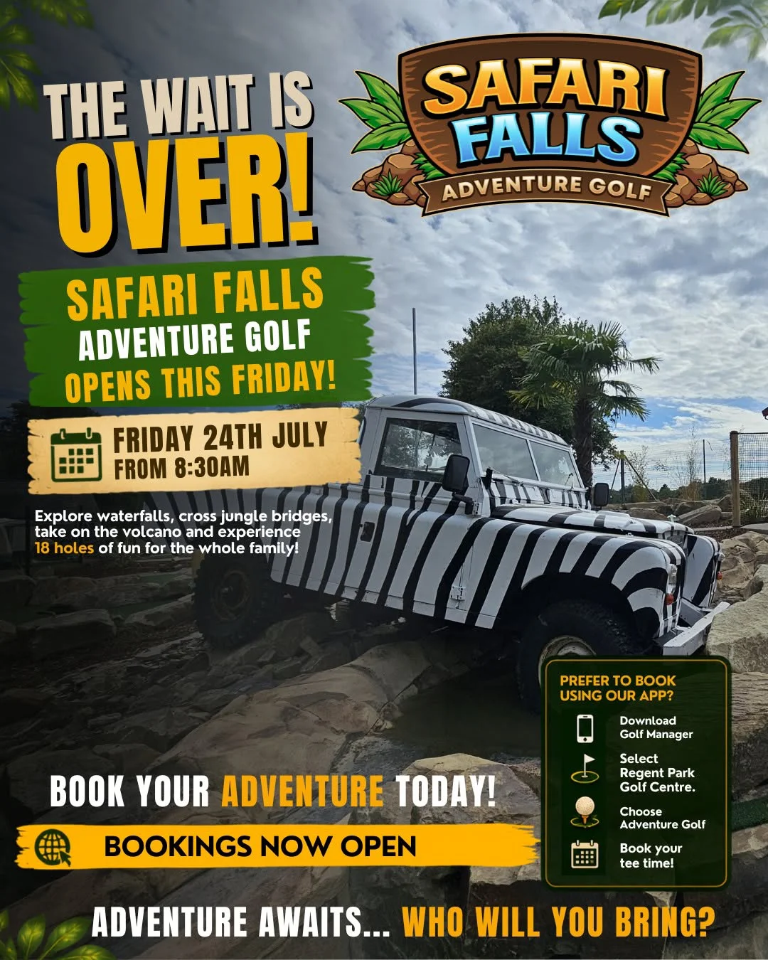 Safari Falls Adventure Golf | Mini Golf | Crazy Golf Bolton & Manchester Advert Safari Falls Adventure Golf | Mini Golf | Crazy Golf Bolton & Manchester Advert